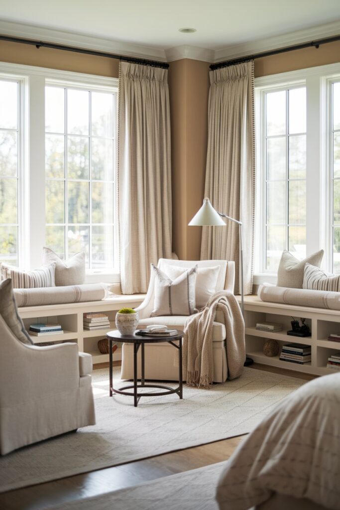 Master Bedroom with a Sitting Area or Lounge Corner