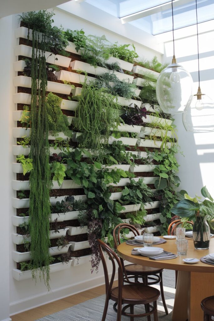 Wall-mounted Planters or Vertical Gardens