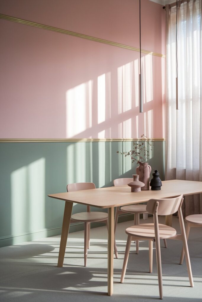 Dual-Tone or Color-Blocked Walls