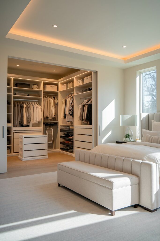 Master Bedroom with Walk-In Closet Integration