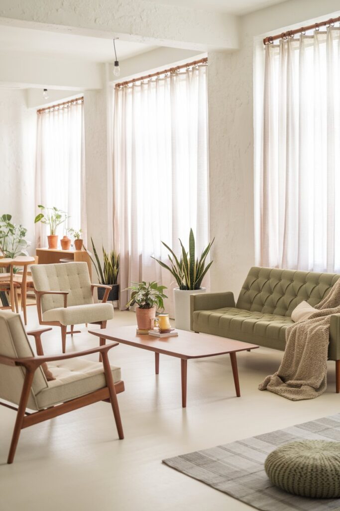 Scandinavian-Mid-Century Fusion Looks