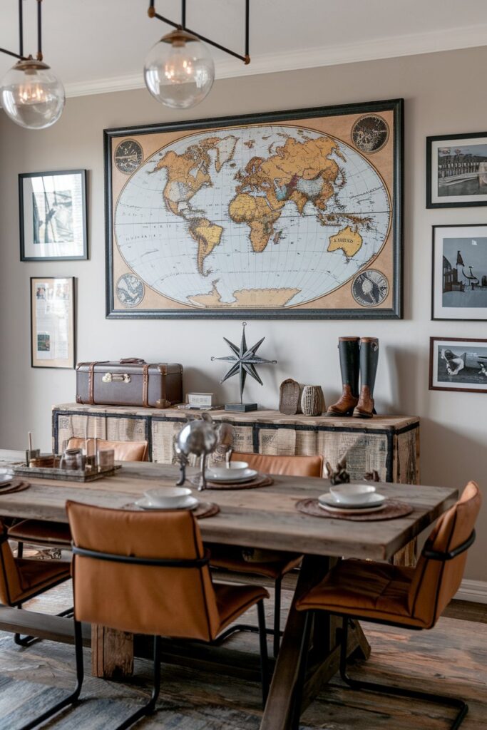 Maps or Travel-Inspired Art Pieces