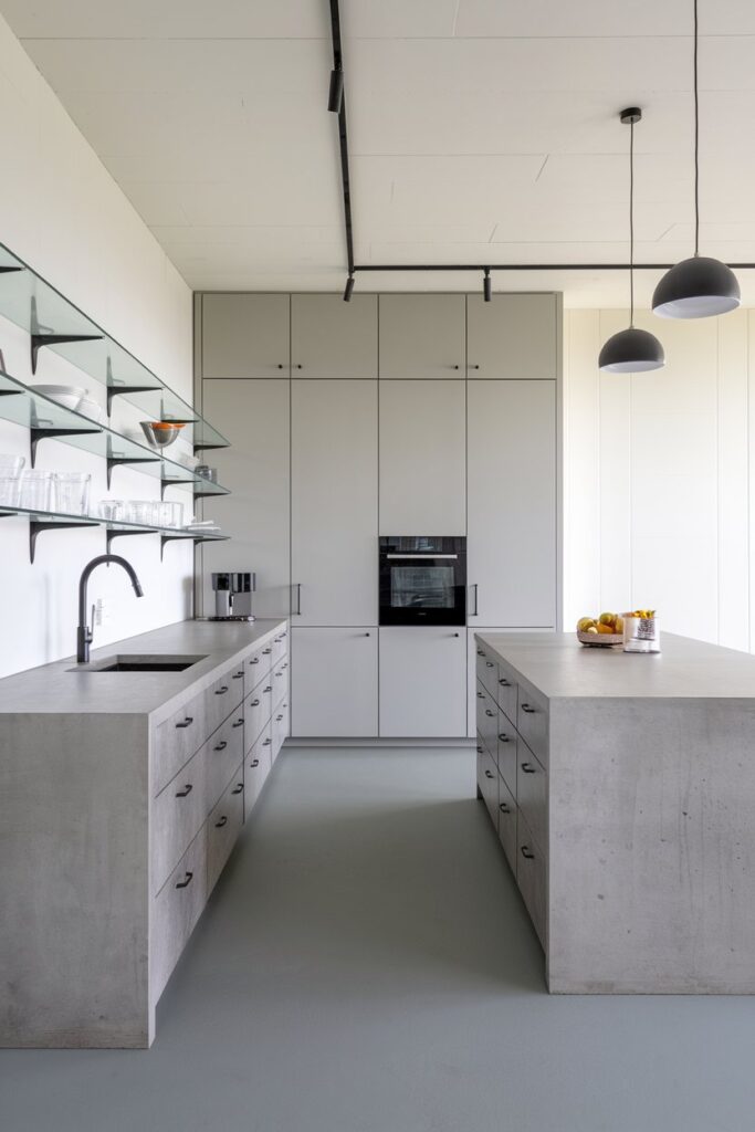 Stone Gray Cabinets for a Contemporary Aesthetic