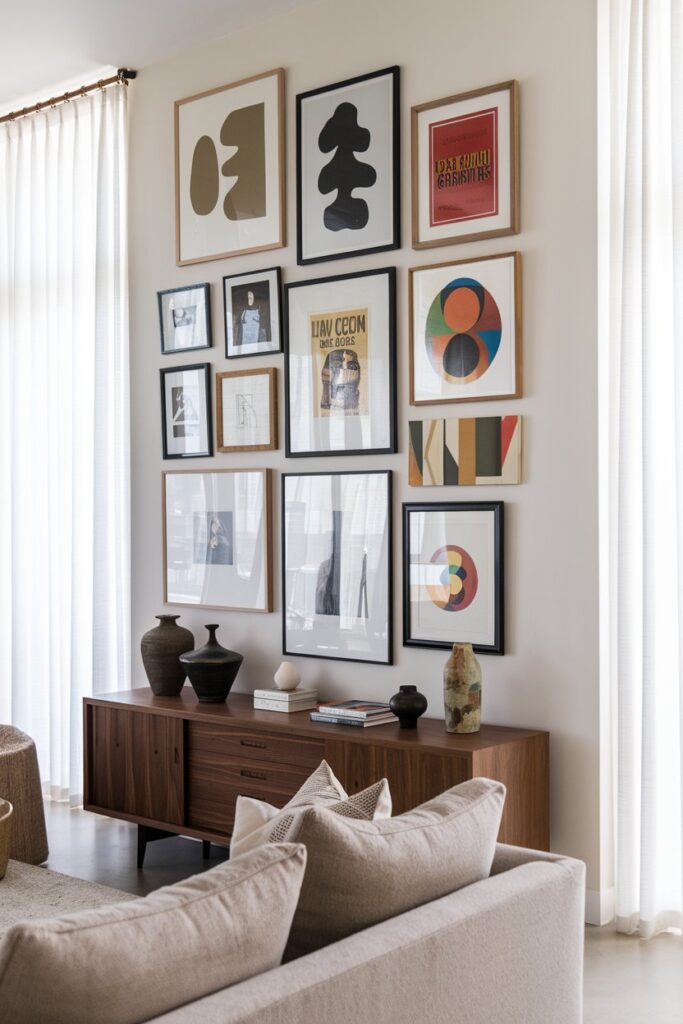 Mid-Century Modern Gallery Wall Ideas