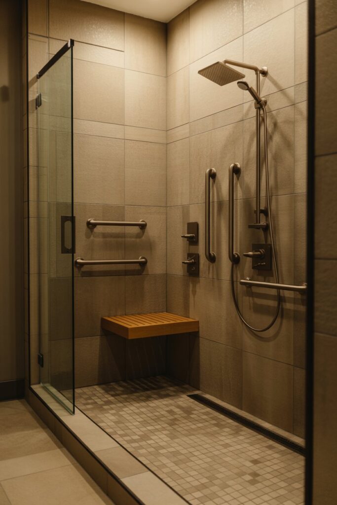 Curbless Roll-In Shower Designs