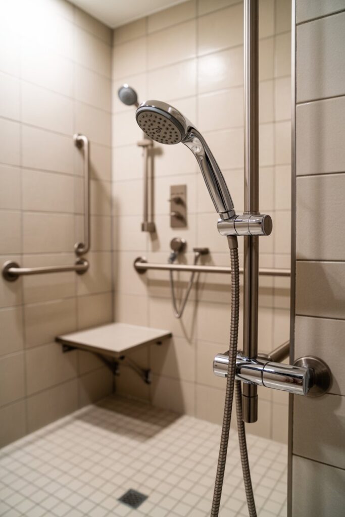 Adjustable Height Handheld Showerheads