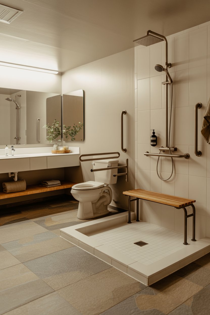 30 Handicapped Bathroom Ideas That Combine Safety with Style