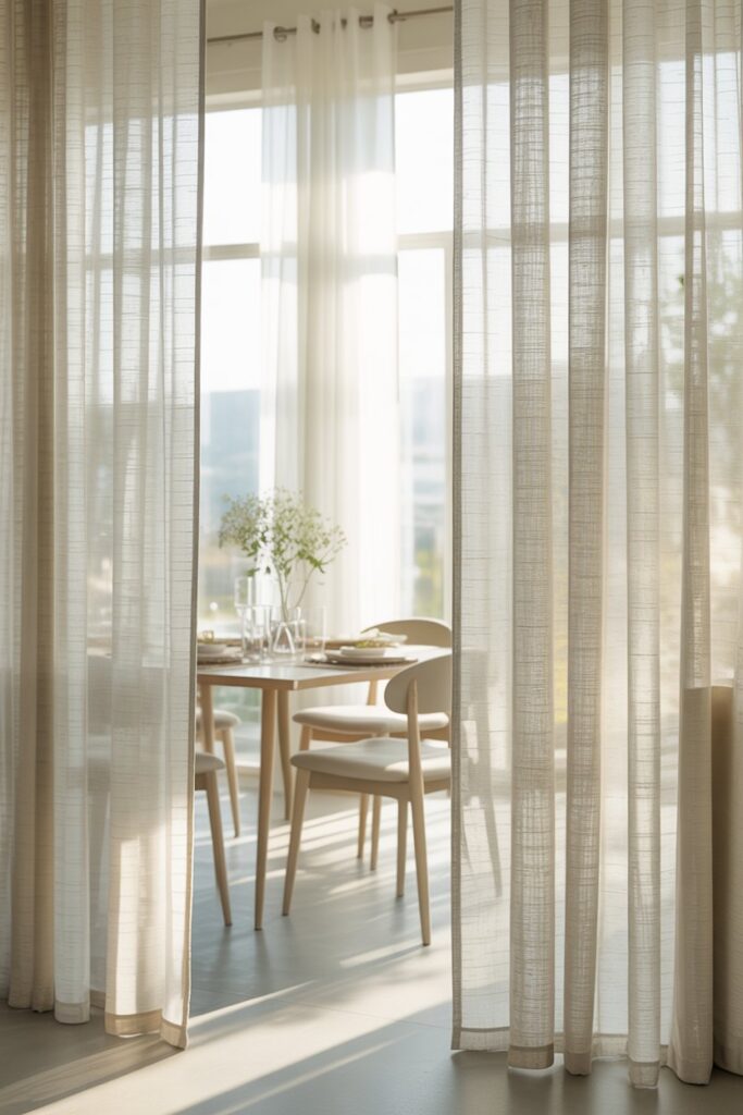 Sheer White Curtains for an Airy Look
