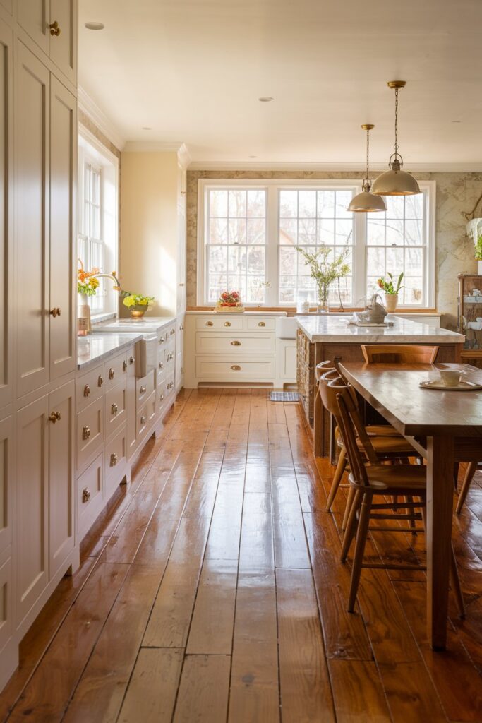Classic Hardwood Kitchen Flooring