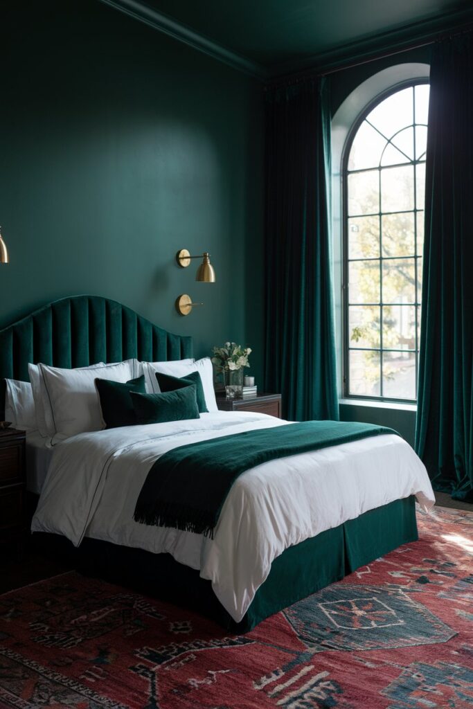 Dark Green Bedroom