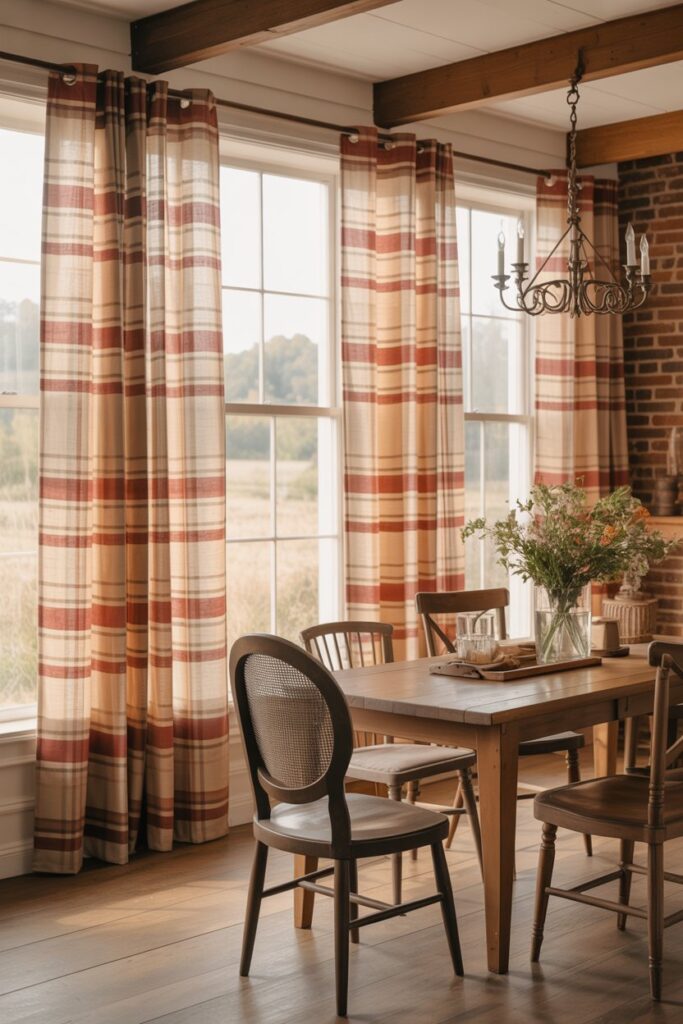Plaid Curtains for Rustic or Farmhouse Style