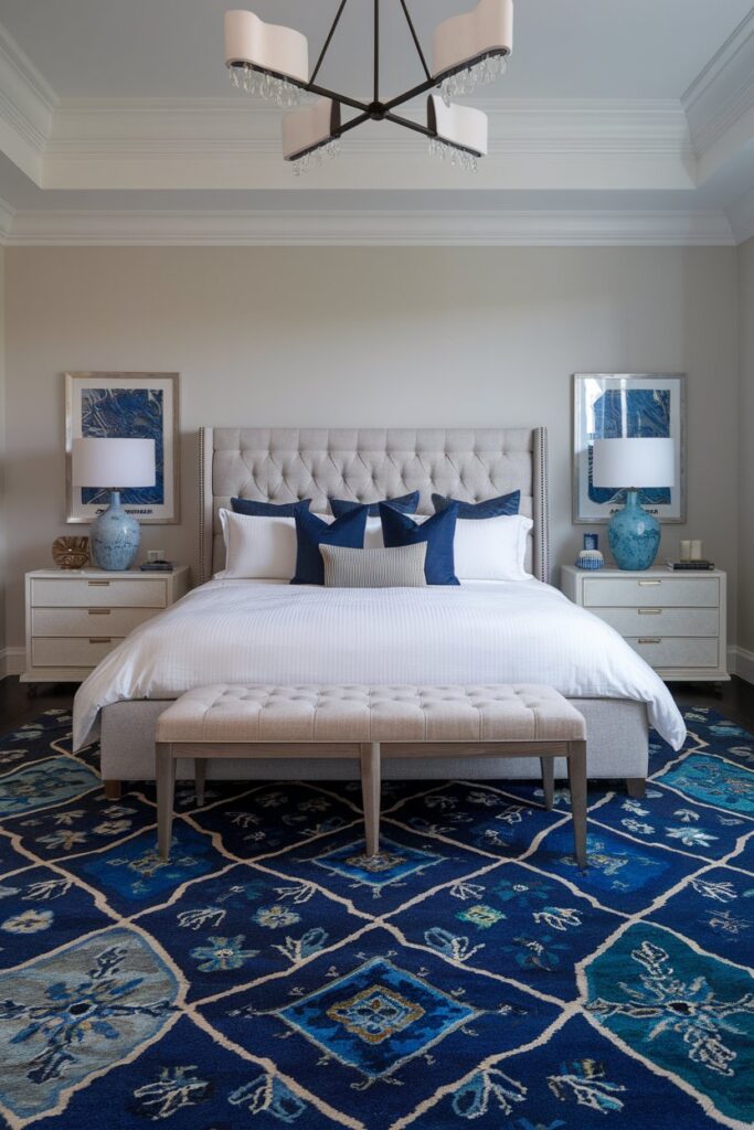 Blue Statement Rug
