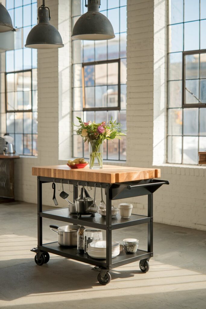 Portable Kitchen Island on Wheels