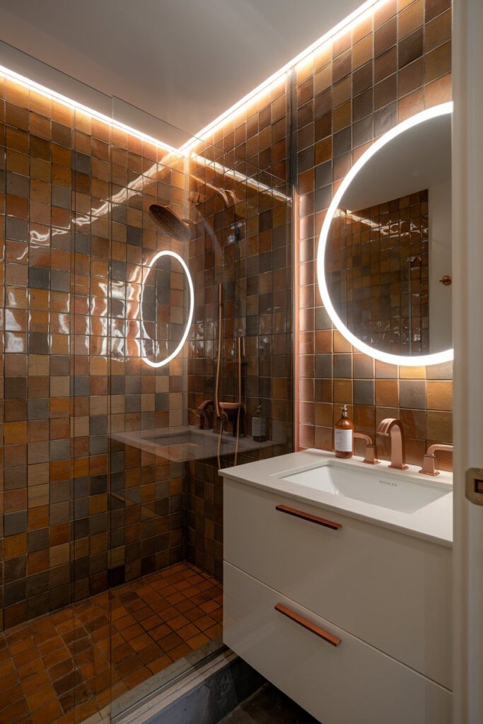 Glazed Terracotta Tiles with Shine