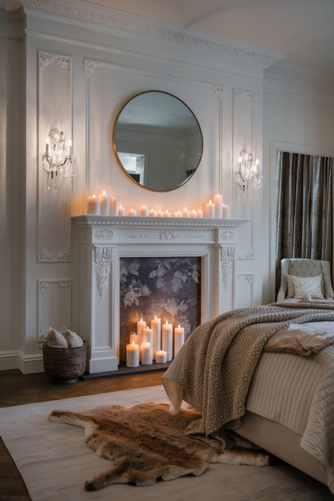Fireplace or Faux Fireplace for a Cozy Ambience