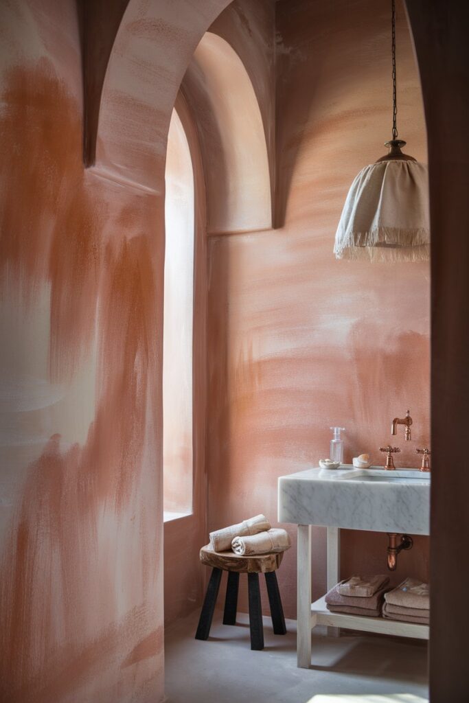 Terracotta-Effect Paint or Limewash Walls