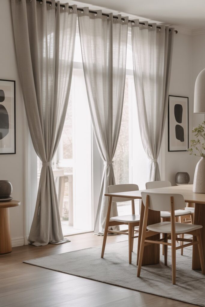 Light Gray Curtains for a Soft Modern Look