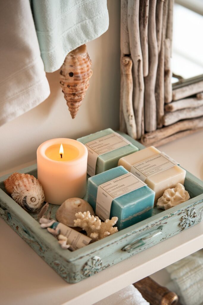 Seaside Scented Candles and Soaps