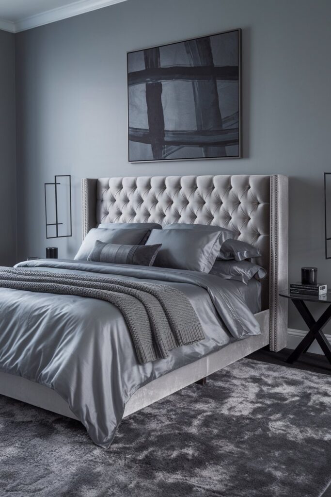 Grey Monochrome Bedroom