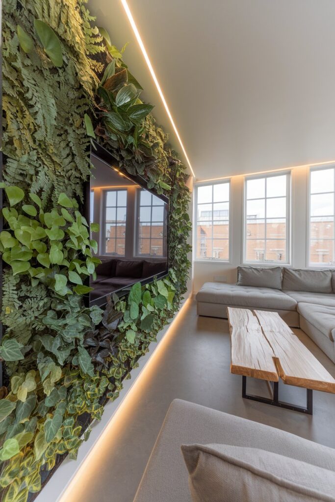 Living Green Wall with TV