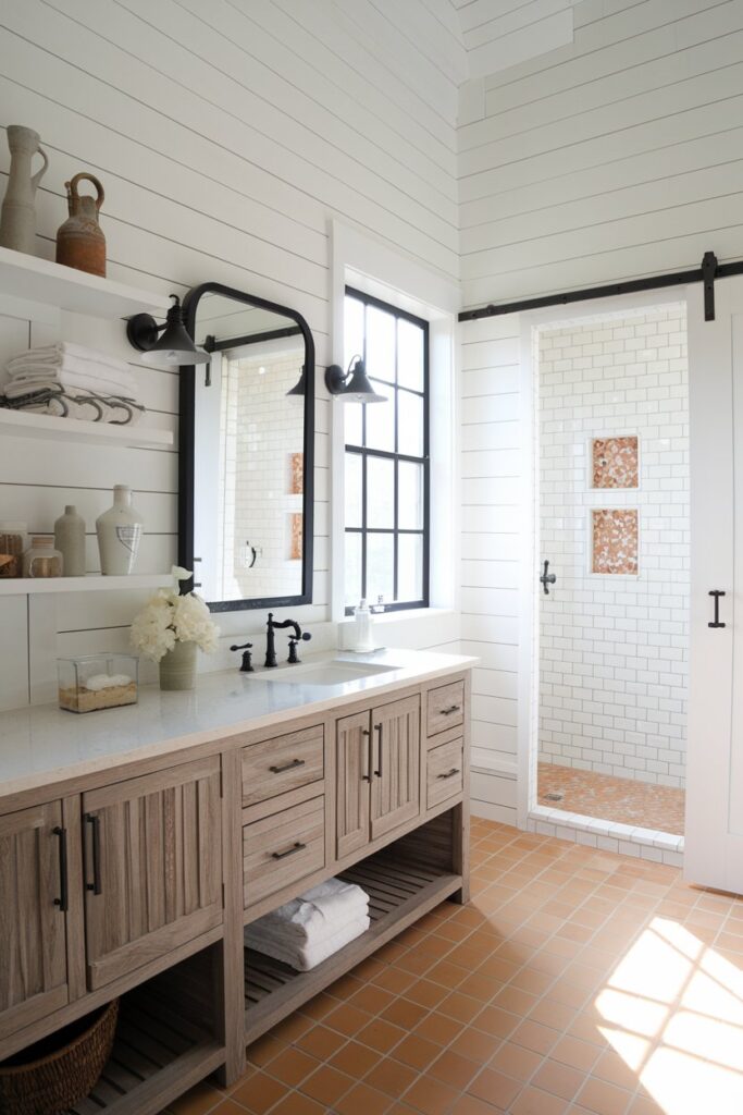 Modern Farmhouse with Terracotta Touches