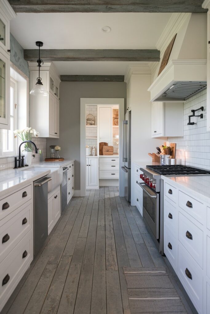Weathered Gray Kitchen Flooring