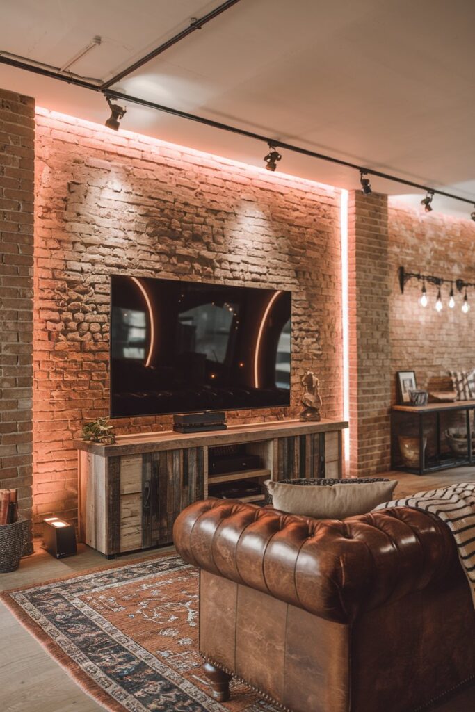 Brick TV Wall