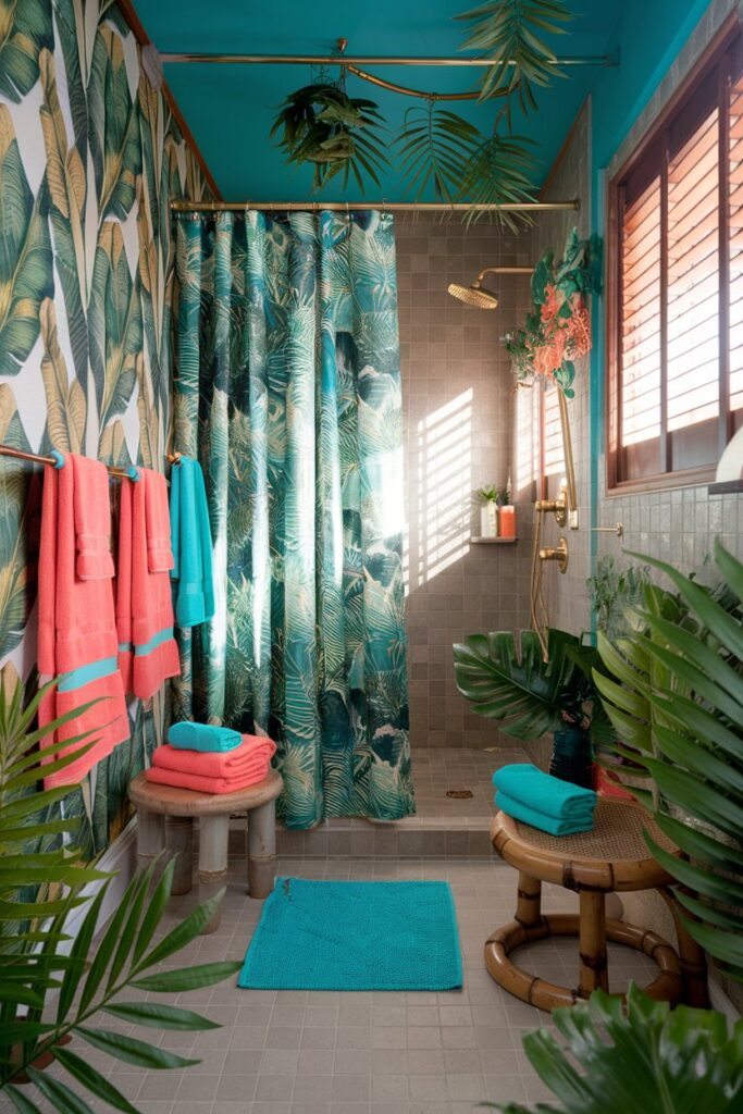 Tropical Beach Vibe with Bright Pops of Color