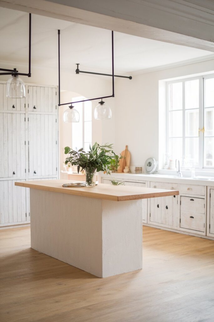 Minimalist Scandinavian Kitchen Island