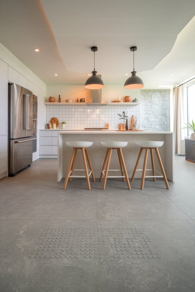 Slip-Resistant Kitchen Flooring