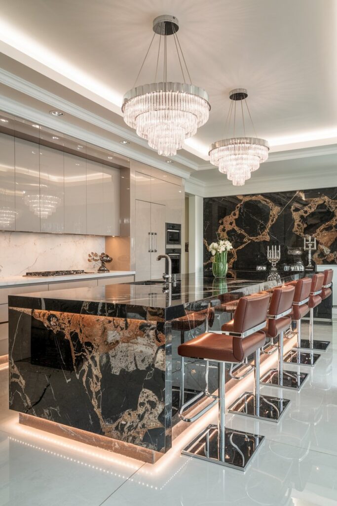 Luxury Stone Kitchen Island