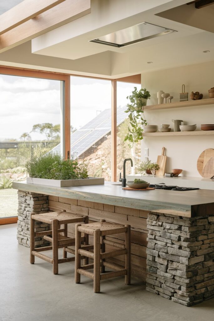 Eco-Friendly Sustainable Kitchen Island