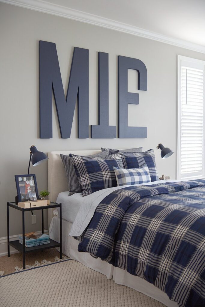Personalized Name Sign Above the Bed
