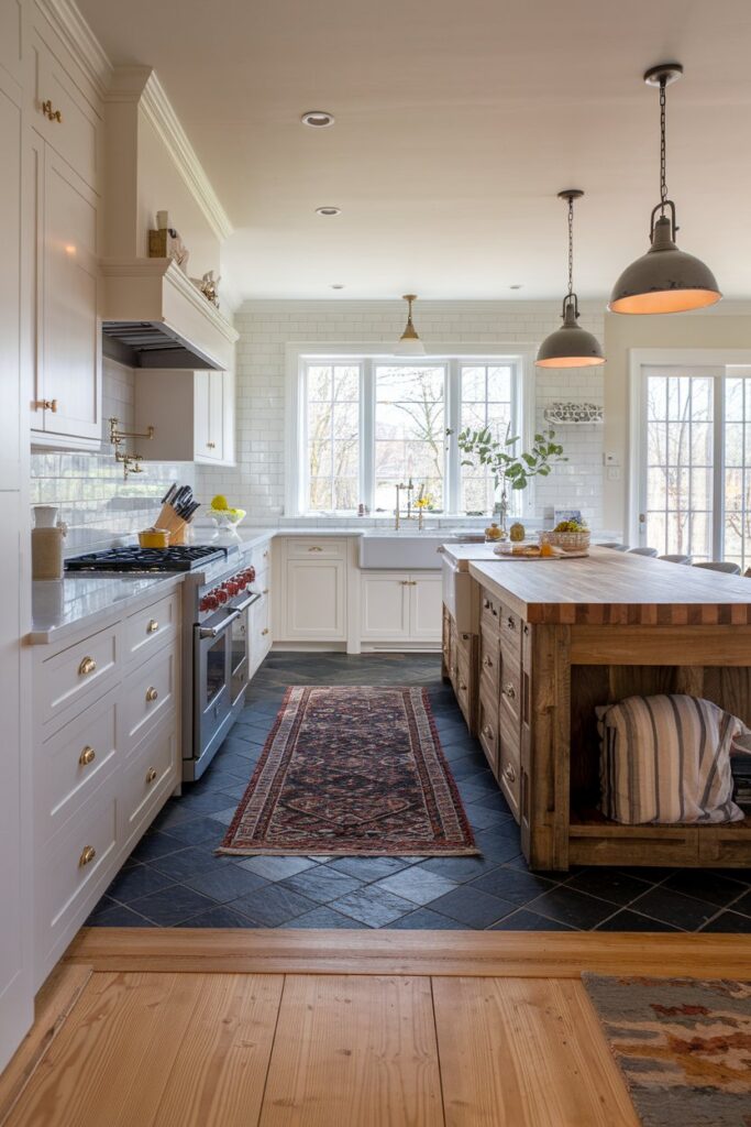 Two-Tone Kitchen Flooring