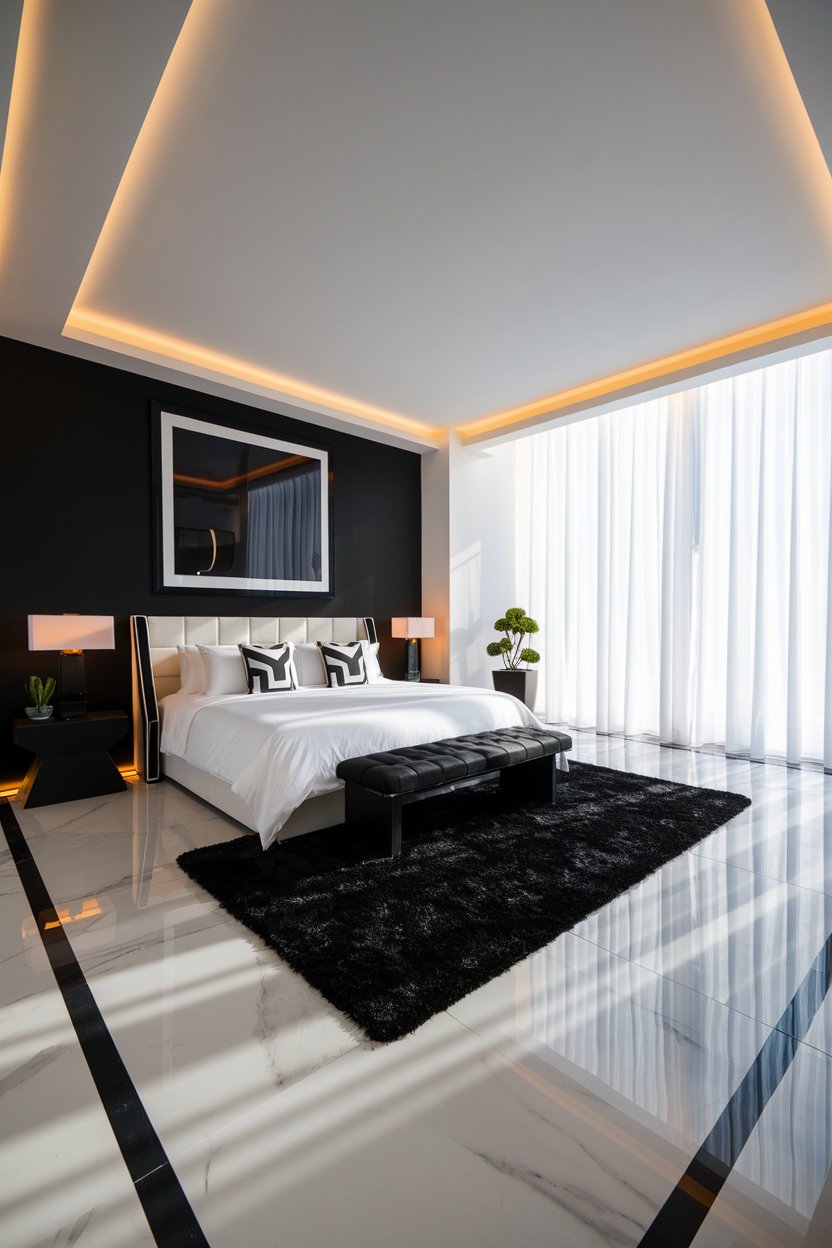30 Black and White Bedroom Ideas to Inspire Your Next Makeover