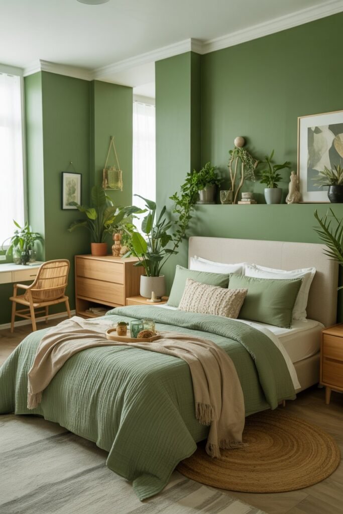 30 Green Bedroom Ideas to Refresh Your Space with Style and Serenity ...