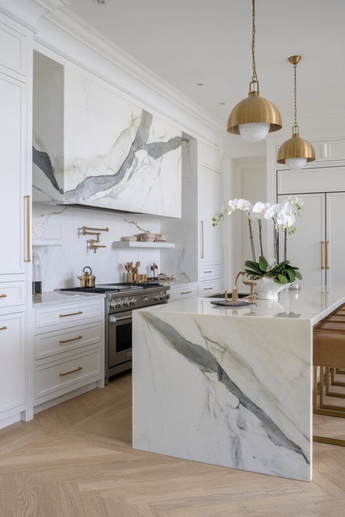 White Marble Countertops for a Luxe Look