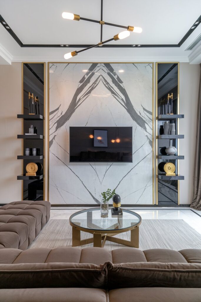 Marble TV Wall