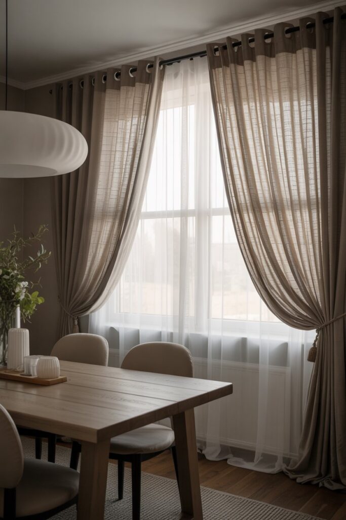 Layered Curtains for Depth and Functionality