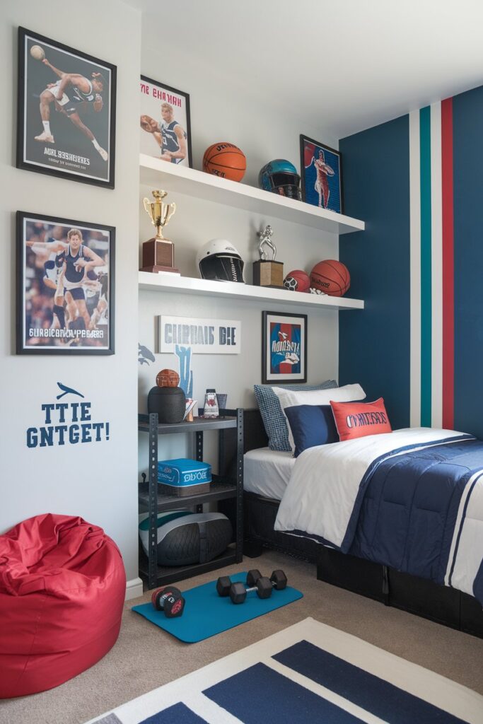 Sports-Inspired Bedroom