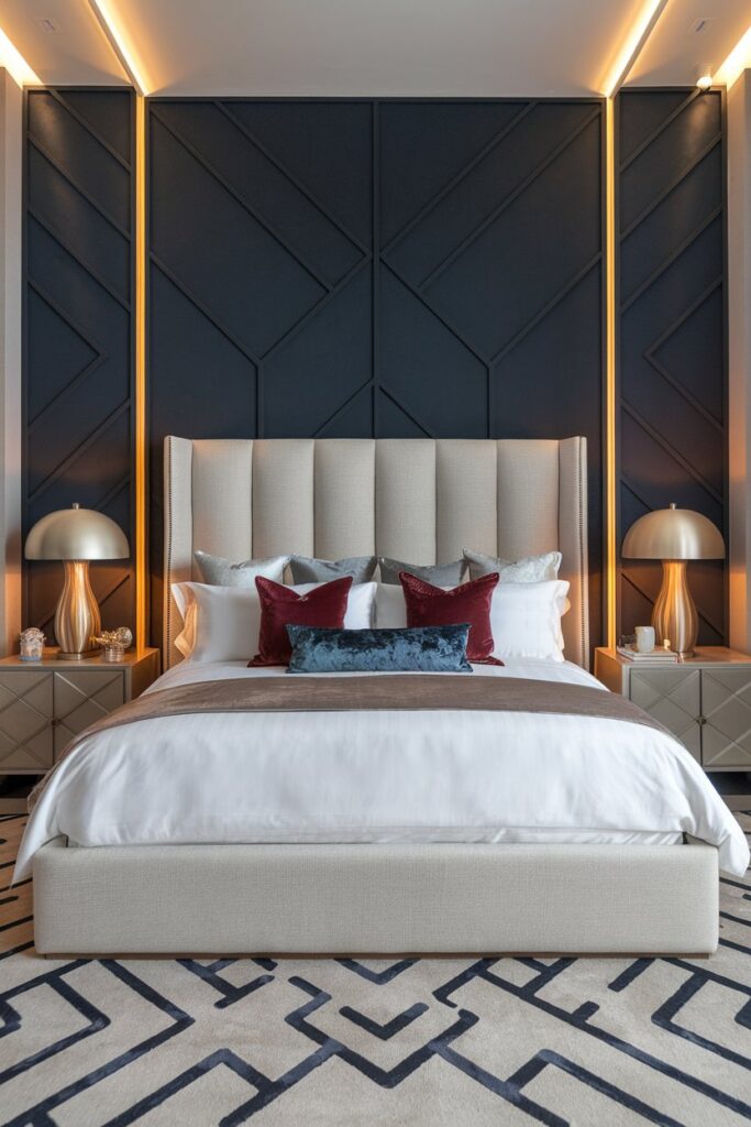 Bold Accent Walls with Texture or Pattern