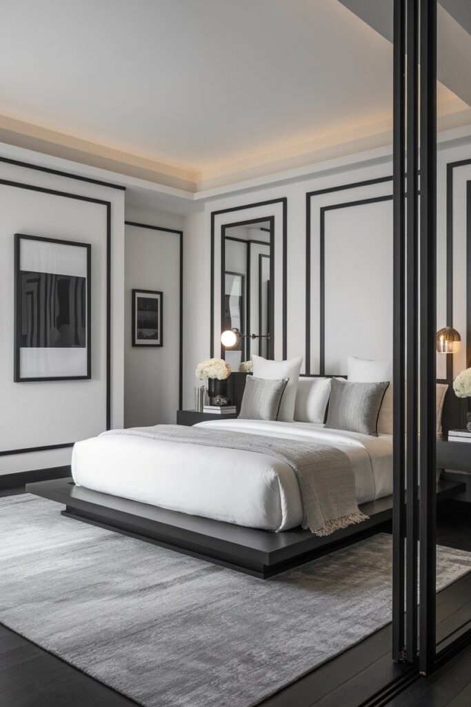 Monochrome Guest Room Elegance