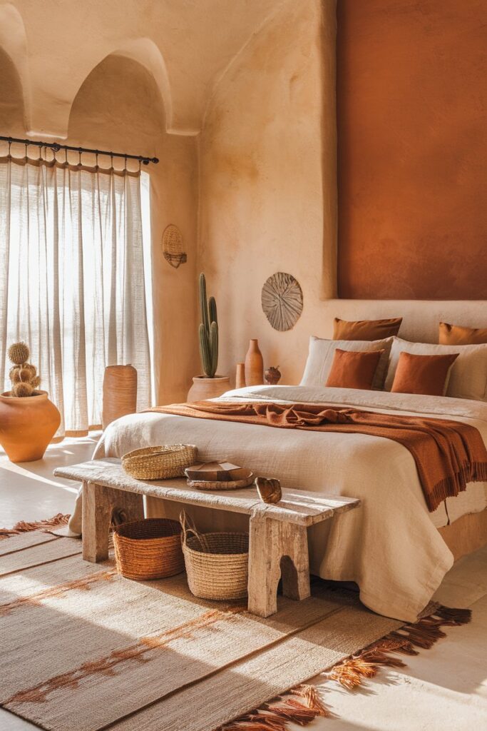 Desert-Inspired Earthy Bedroom