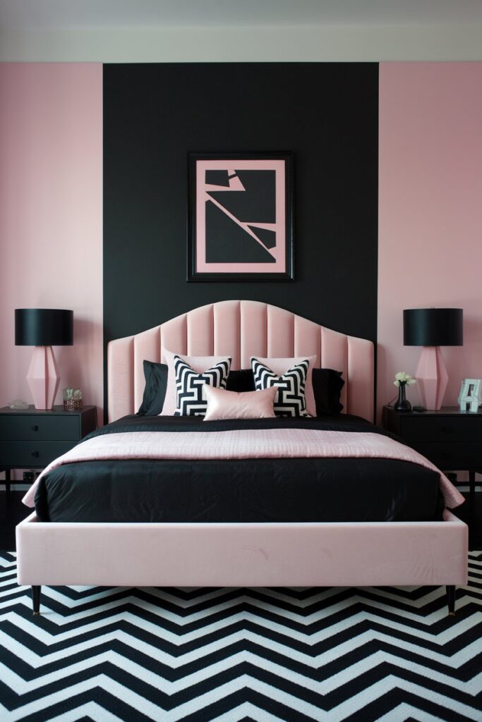 Pink & Black Modern Edge
