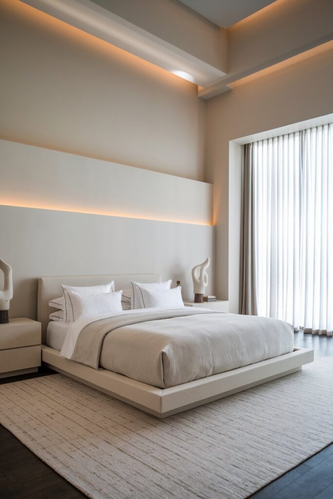 Minimalist Luxury Bedroom with Clean Lines