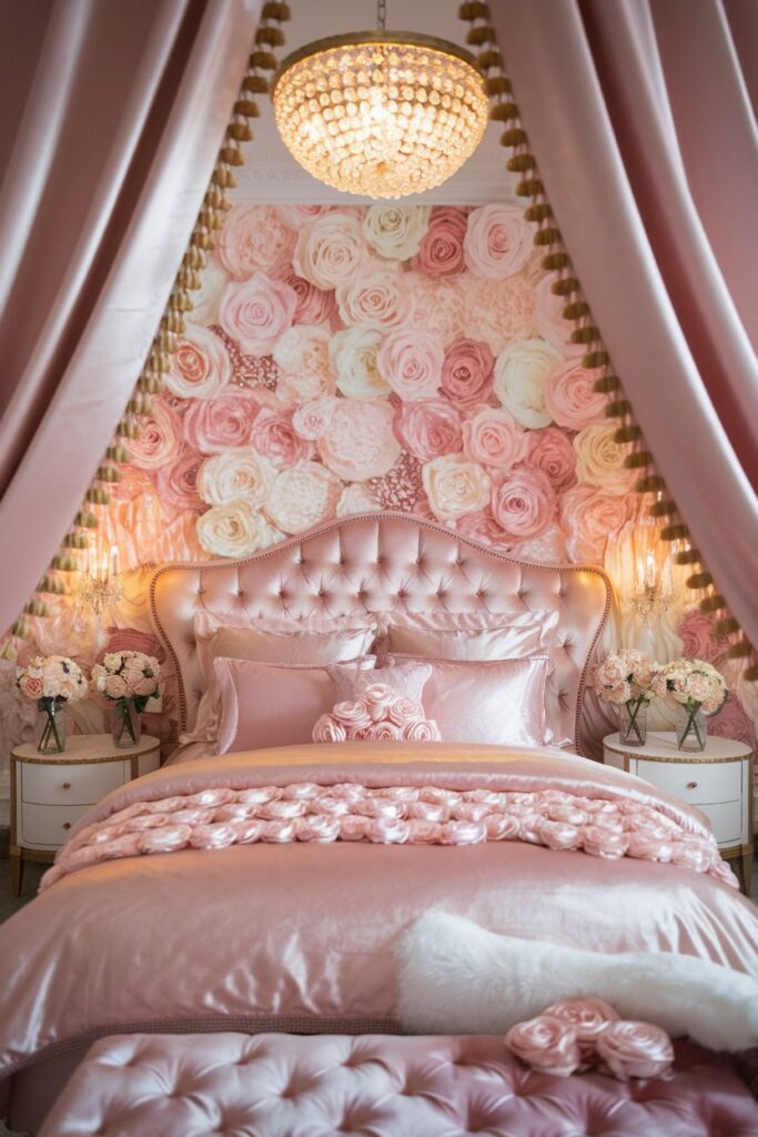 Romantic Rose-Inspired Bedroom
