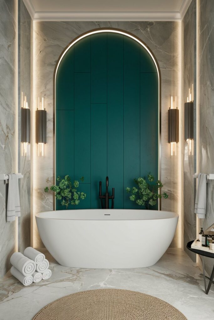 Emerald Green Accent Wall