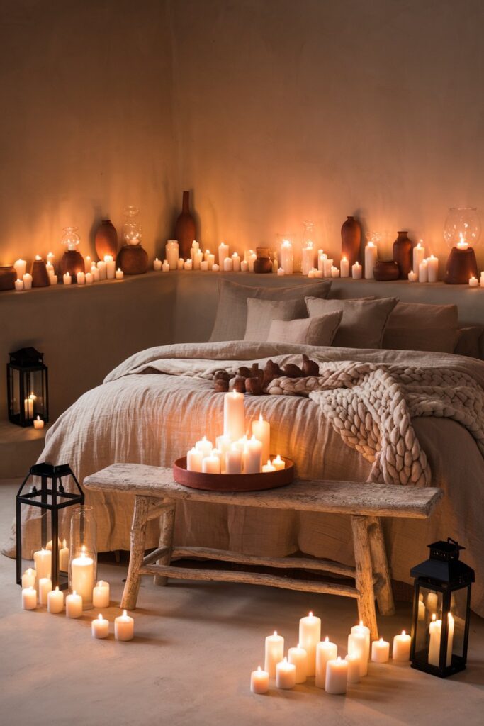 Candlelit Earthy Ambiance