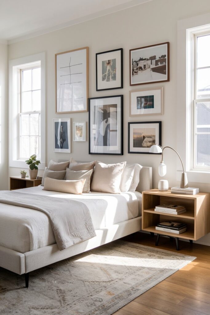 Guest Bedroom with Gallery Wall