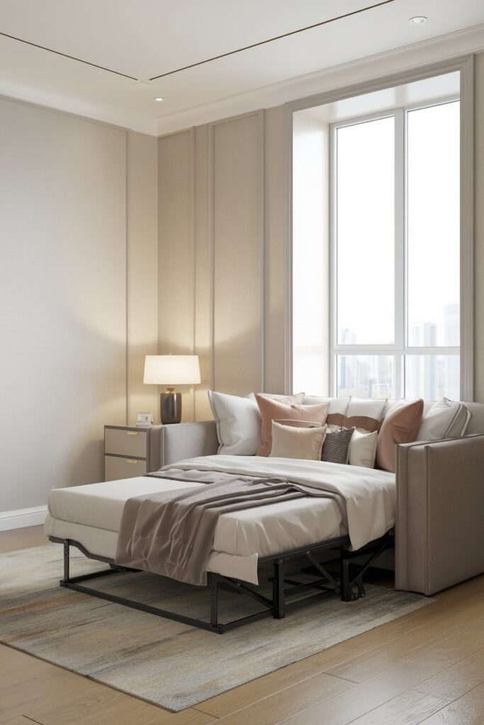Guest Room with Fold-Out Sofa Bed